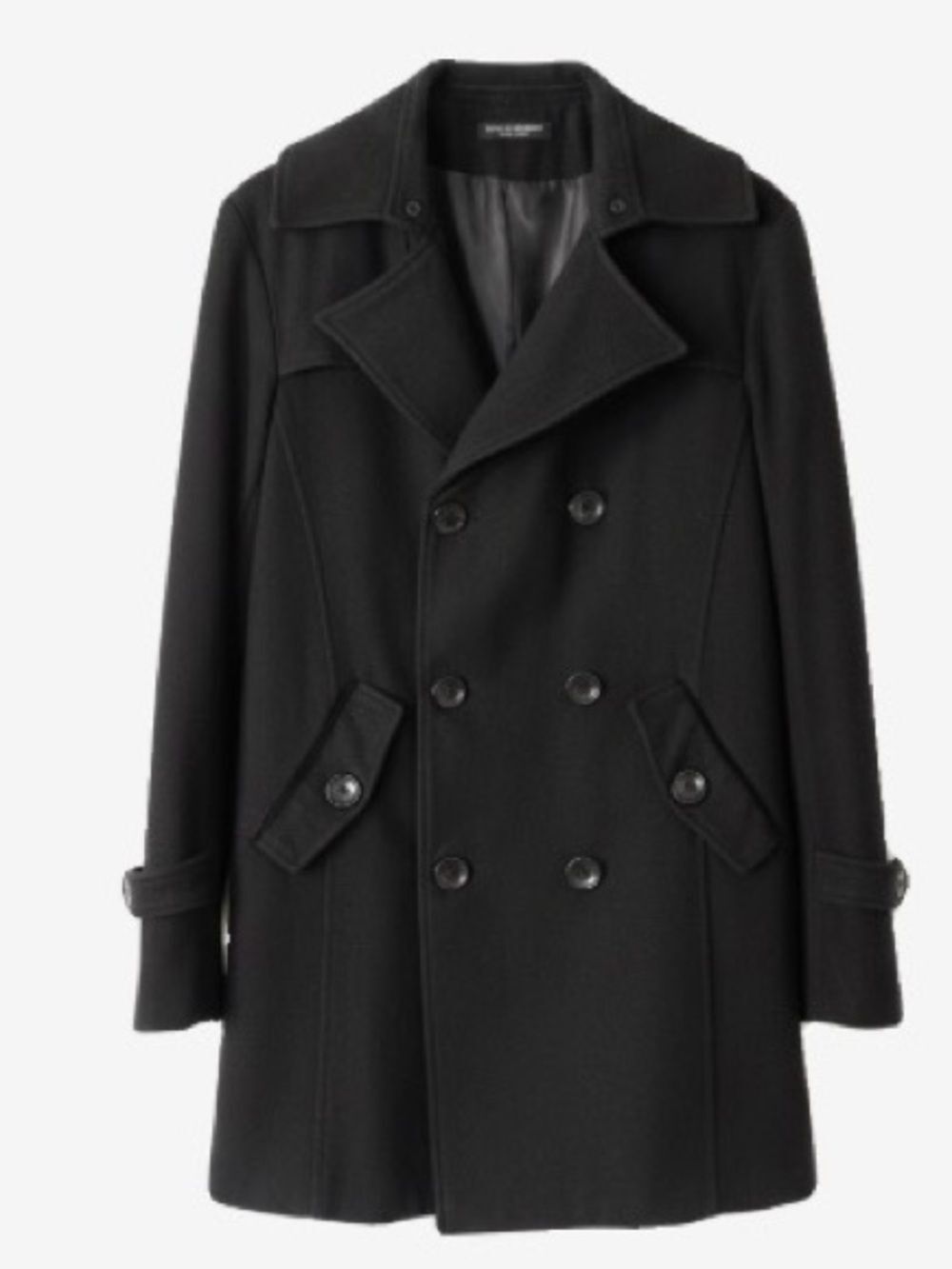 🛍️Dolce & Gabbana Authentic Vintage (late 80’’s) Black Double-Breasted Peacoat